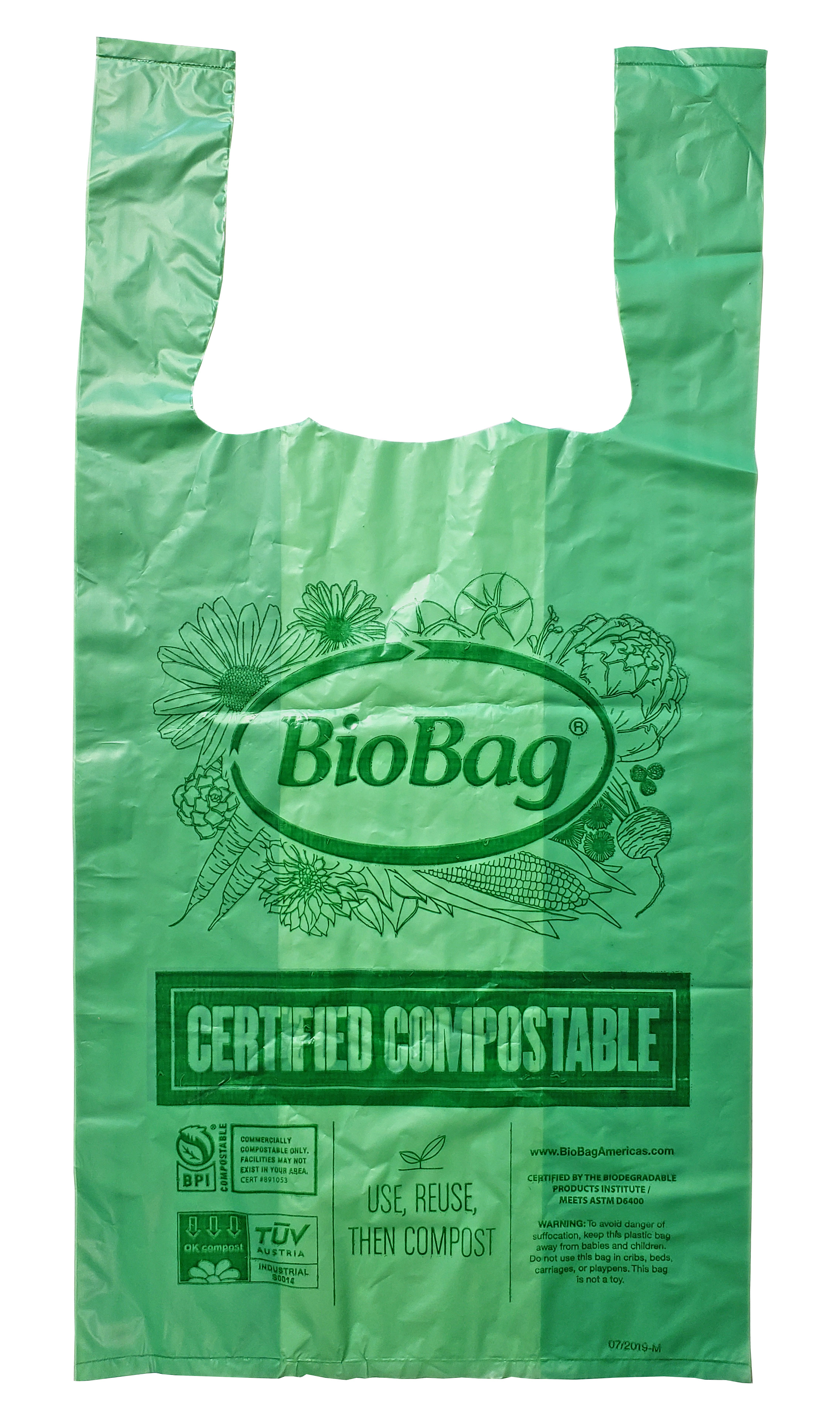 10205-BAG COMPOSTABLE TSHIRT BAG 
