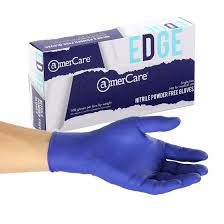GLOVES NITRILE LG PURPLE 1M