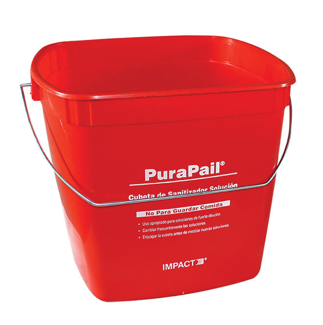 BUCKET SANITIZER PURAPAIL RED  6QT