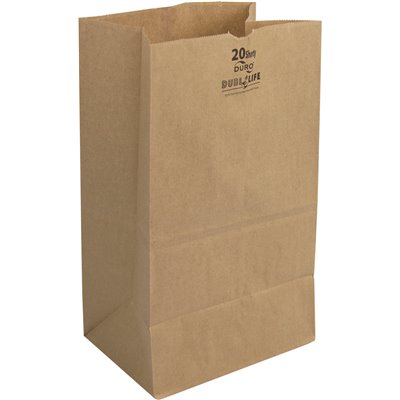 BAG PAP GROCERY 20S BRWN 500CS  #18421