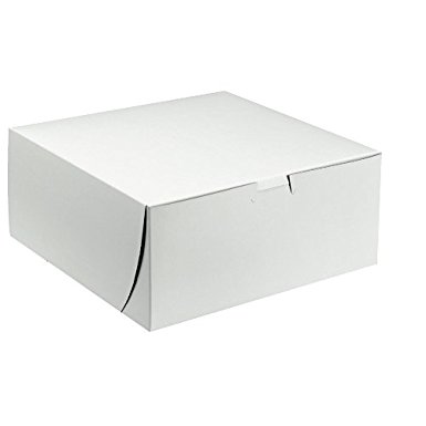 CAKE BOX 10X10X5 WHITE 100/CS