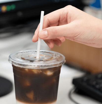 STRAW PLA 7.75 JUMBO WRAPP 2M  KE-C9210-white