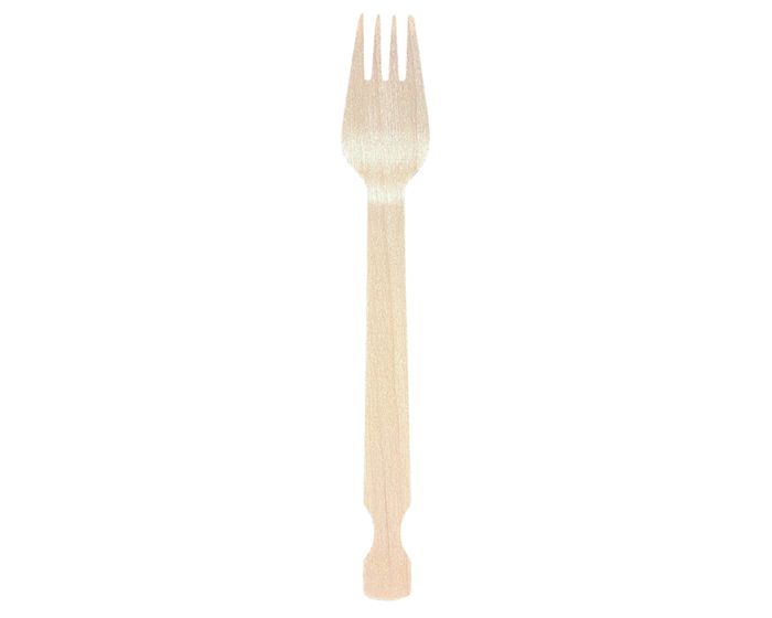 CUTLERY FORK 5.5 WOOD DISP 1M