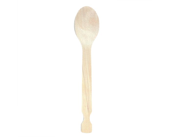 CUTLERY SPOON 5.5 WOOD DISP 1M