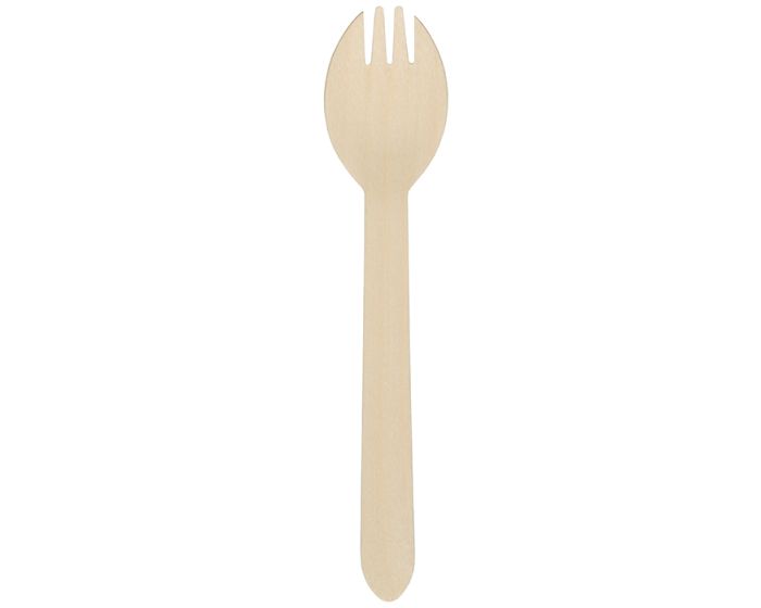 CUTLERY SPORK 5.5 WOOD DISP 1M 884473