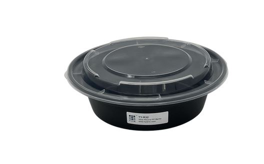 CONT PLS 32z PP RND BLK 150CS  TY-R32 / RD32