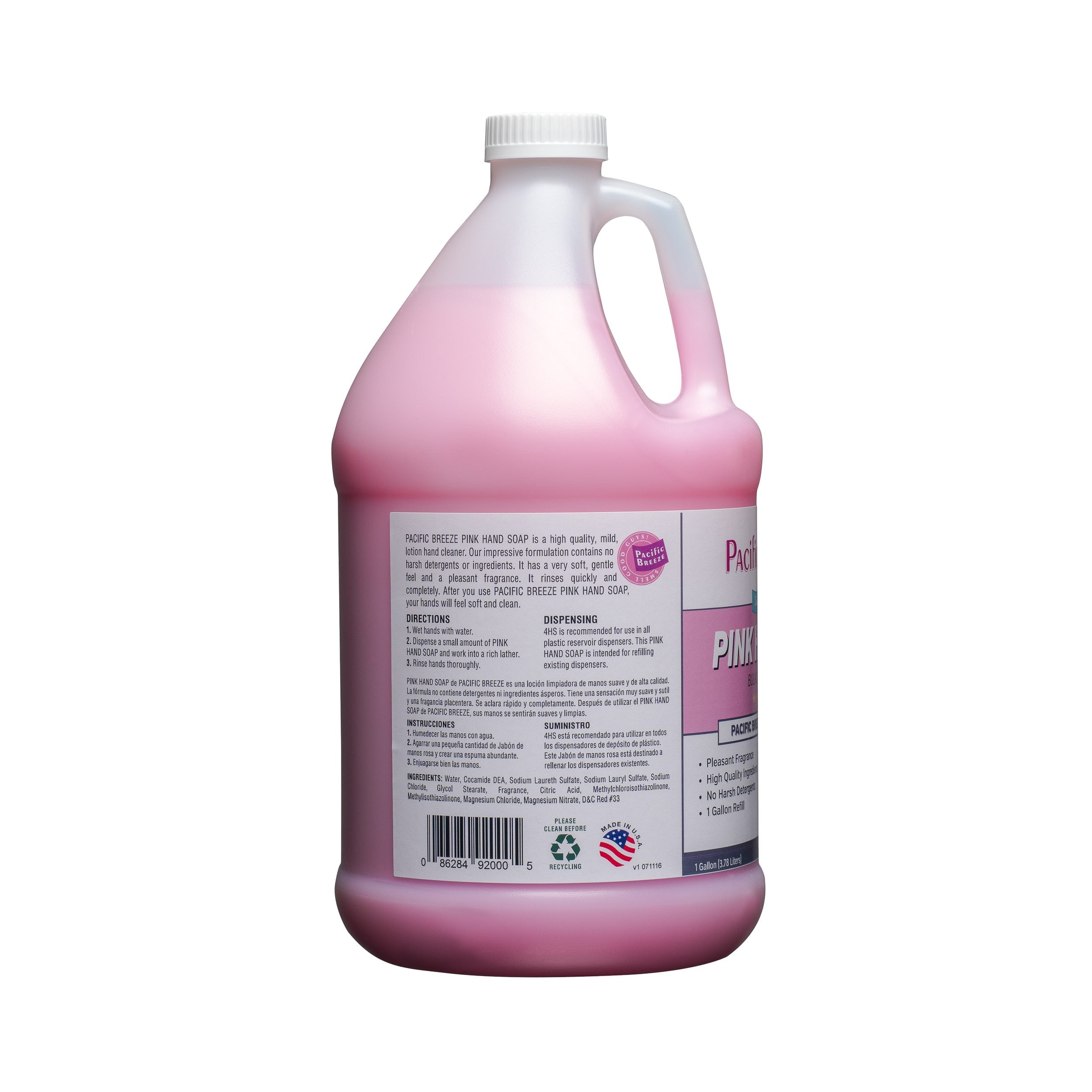 SOAP HAND PINK FLORAL 4/1GAL 
